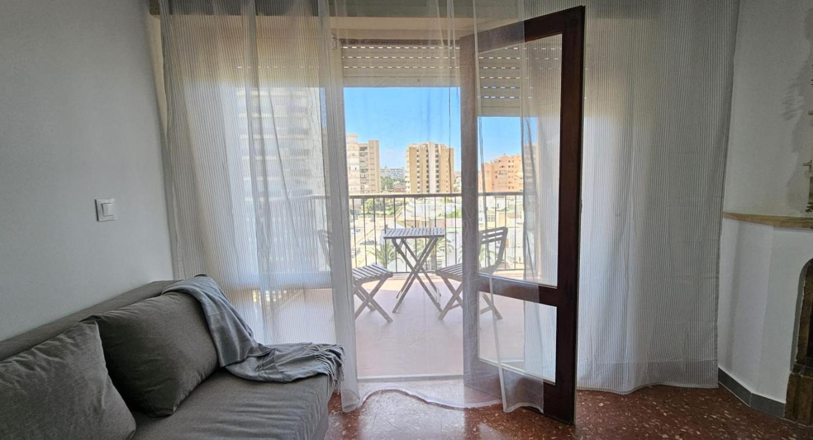 Ferienwohnung Pequeno Apartamento Con Vistas Al Mar Roquetas de Mar Exterior foto