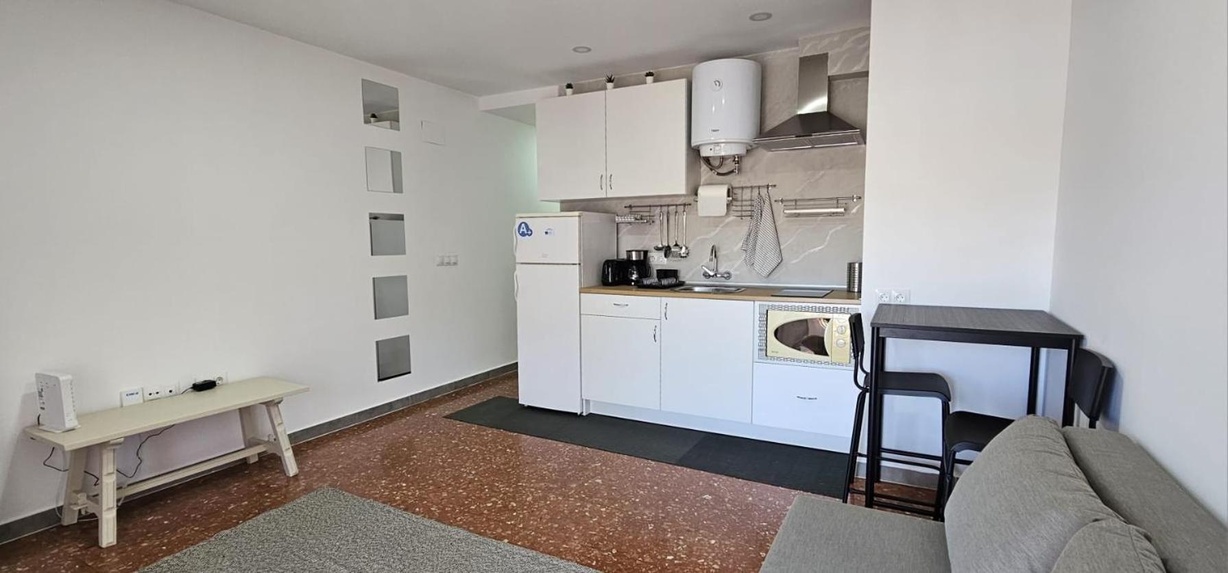 Ferienwohnung Pequeno Apartamento Con Vistas Al Mar Roquetas de Mar Exterior foto